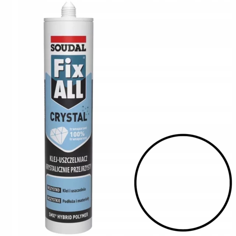 SOUDAL KLEJ-USZCZELNIACZ HYBRYDOWY FIX ALL CRYSTAL