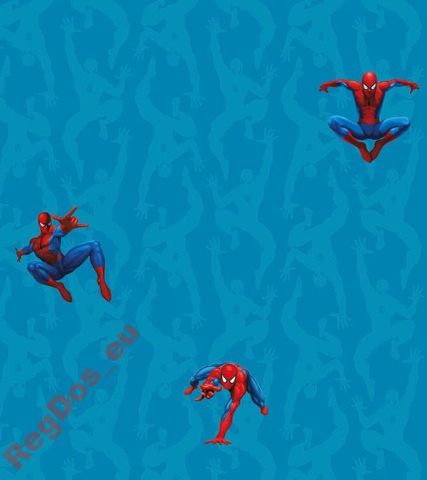 Spiderman Spider-man TAPETA w rolkach niebieska