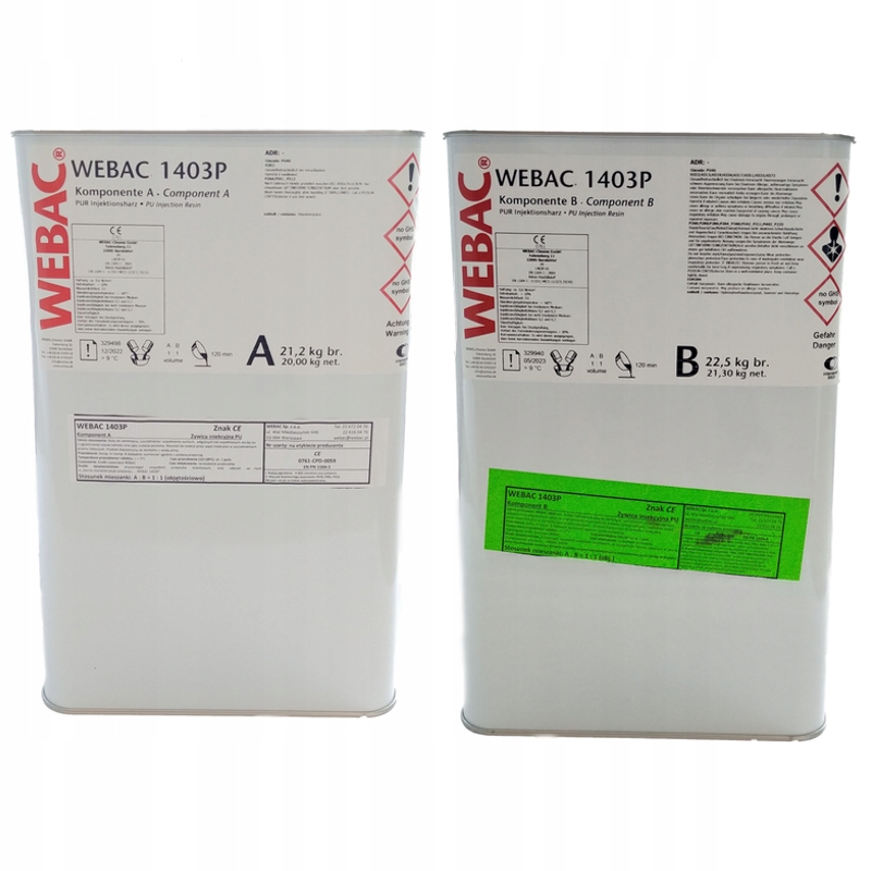 Żywica iniekcyjna / do iniekcji 1403P 43,7kg WEBAC