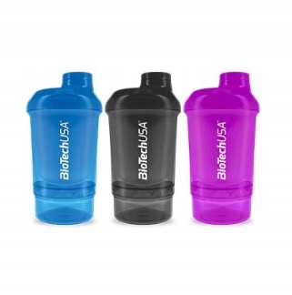 BIOTECH SHAKER WAVE+ NANO 300ml+150ml CZARNY