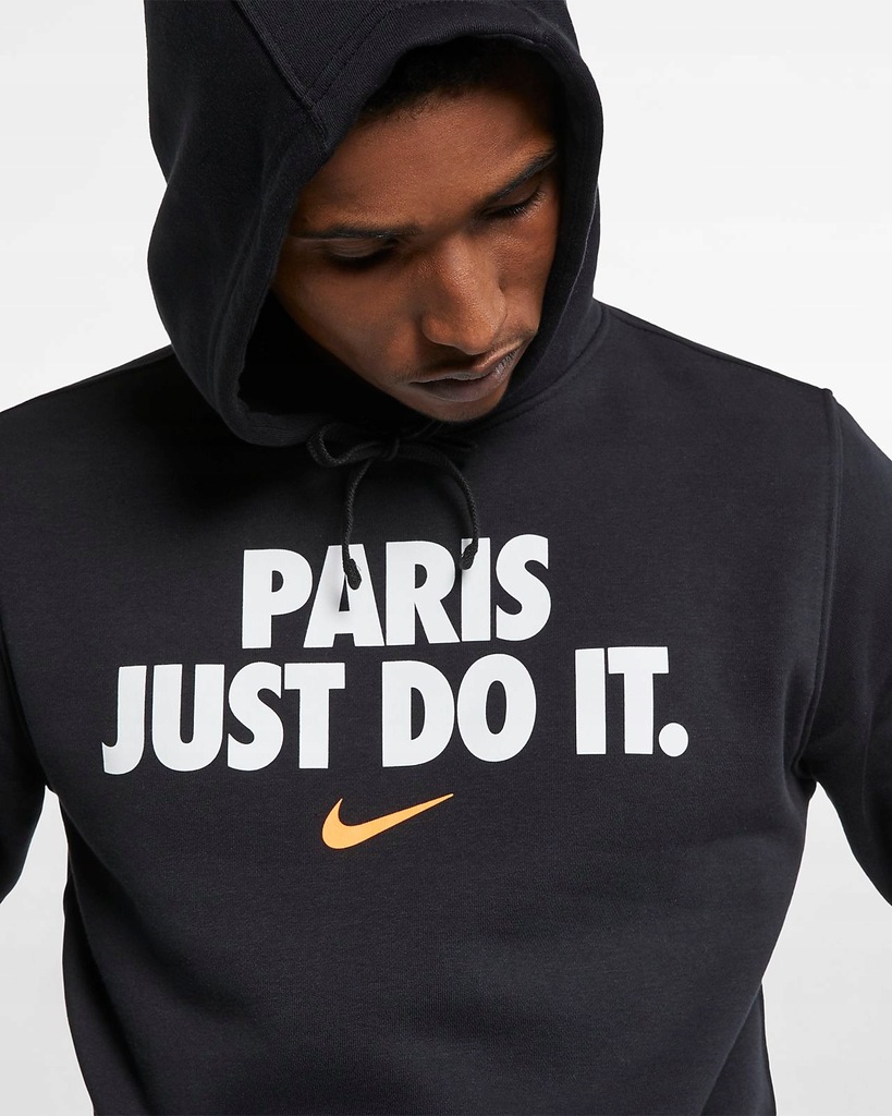 NIKE BLUZA MĘSKA PARIS JUST DO IT JUMPAN CZARNA XS