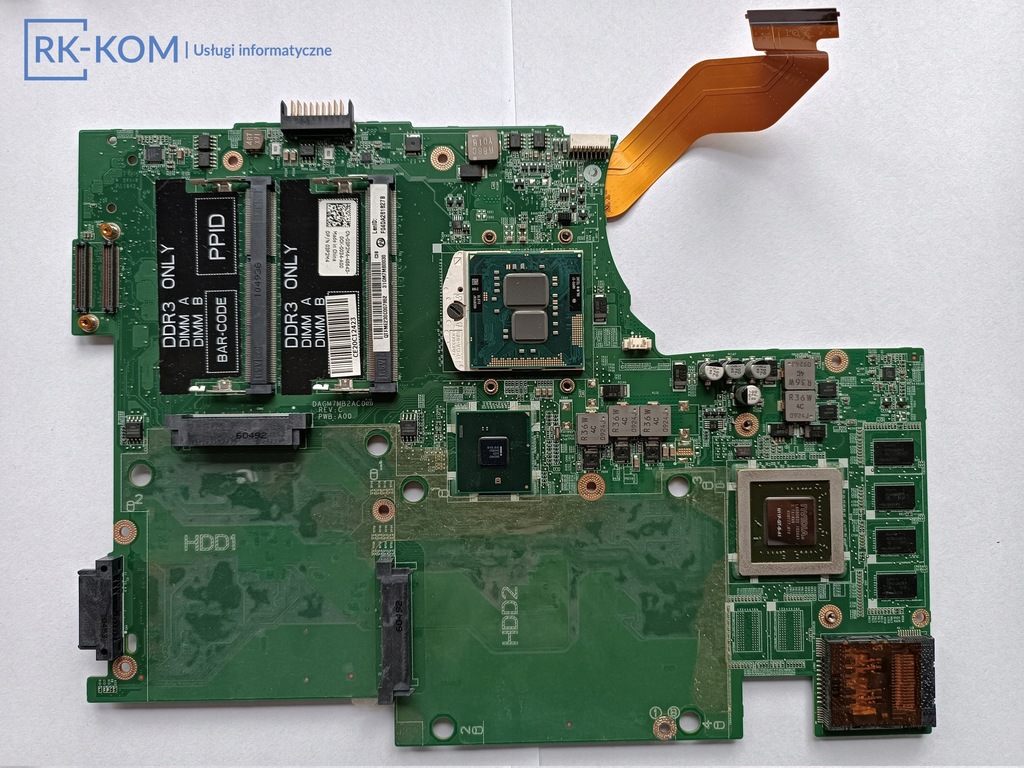 DELL DAGM7MB2AC0, Rev C, PWB: A00 do DELL XPS 17 L701X