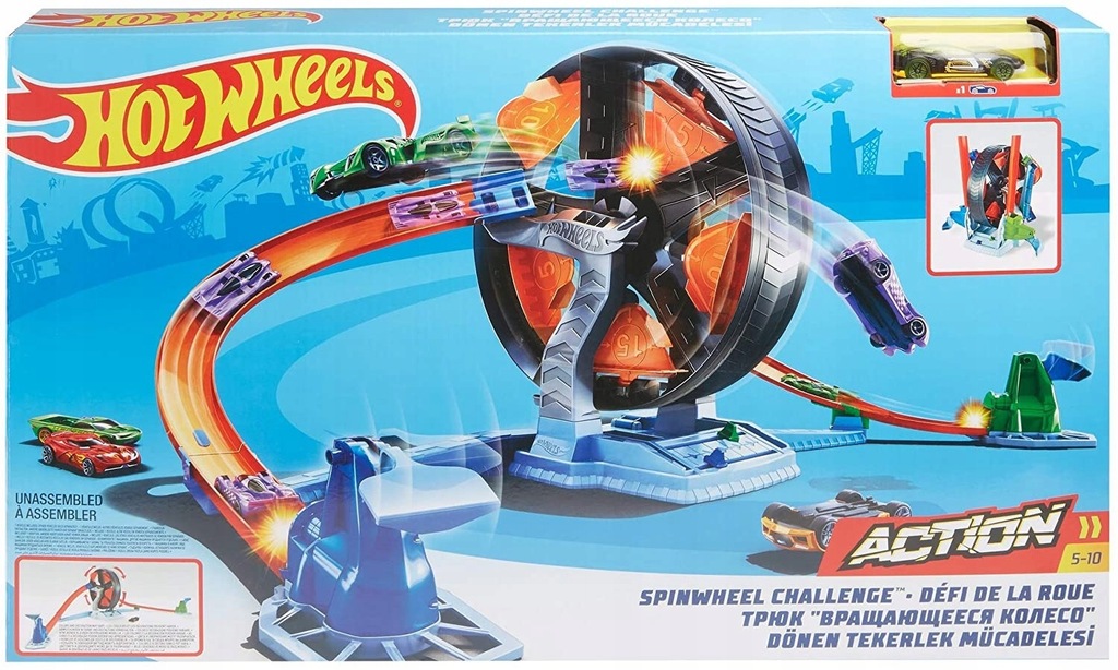 HOT WHEELS zestaw Zakręcona opona GJM77 - MATTEL