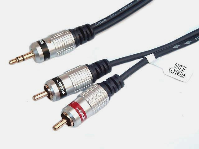 VITALCO JKD10 KABEL JACK 3,5 mm - 2 RCA CINCH 15m