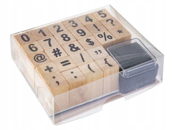 Zestaw stempli Cyfry i znaki + tusz CR0395/21GE