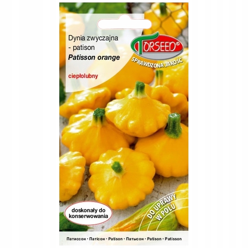 PATISON jasnopomarańczowy Patisson Orange nasiona 1g Torseed