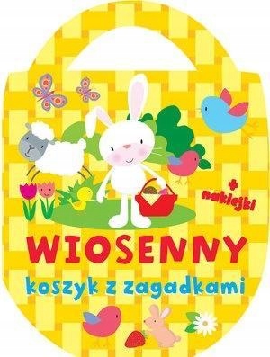 WIOSENNY KOSZYK Z ZAGADKAMI + NAKLEJKI