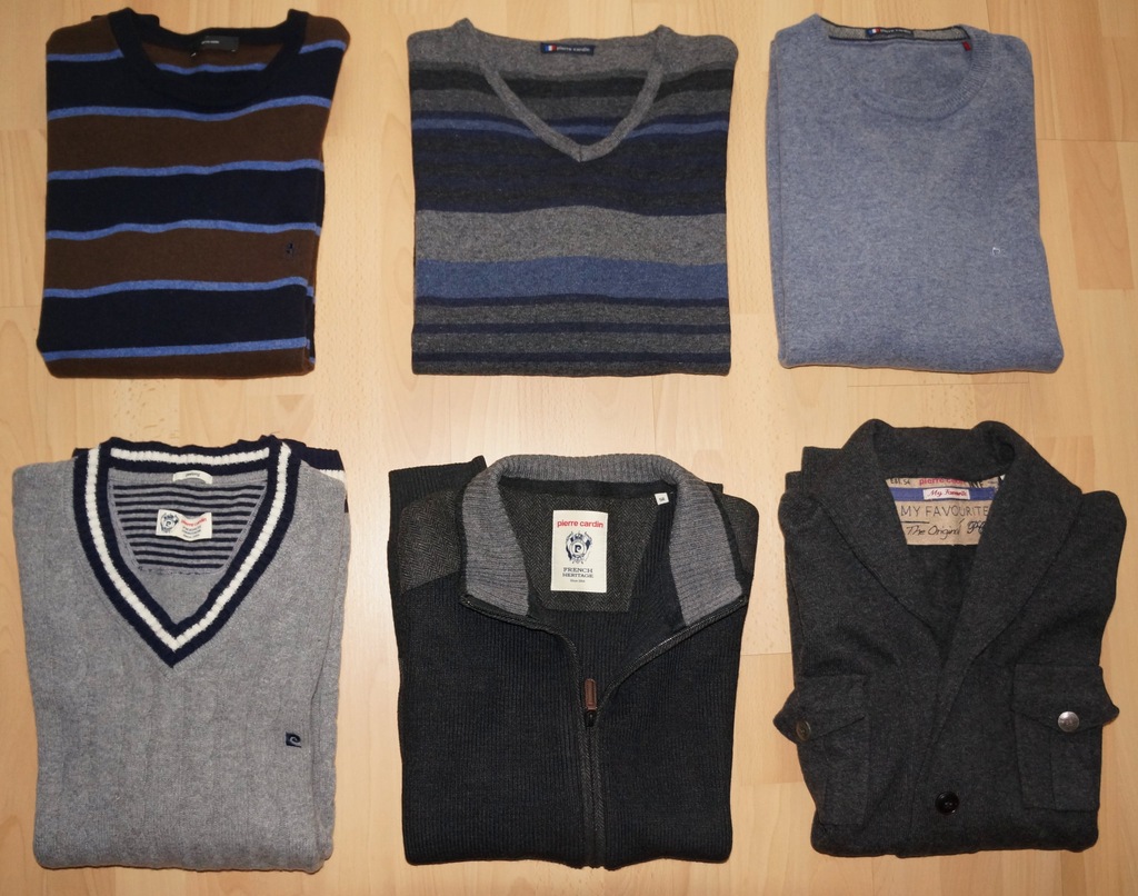 MEGA PAKA 6 X SWETER PIERRE CARDIN RALPH HILFIGER