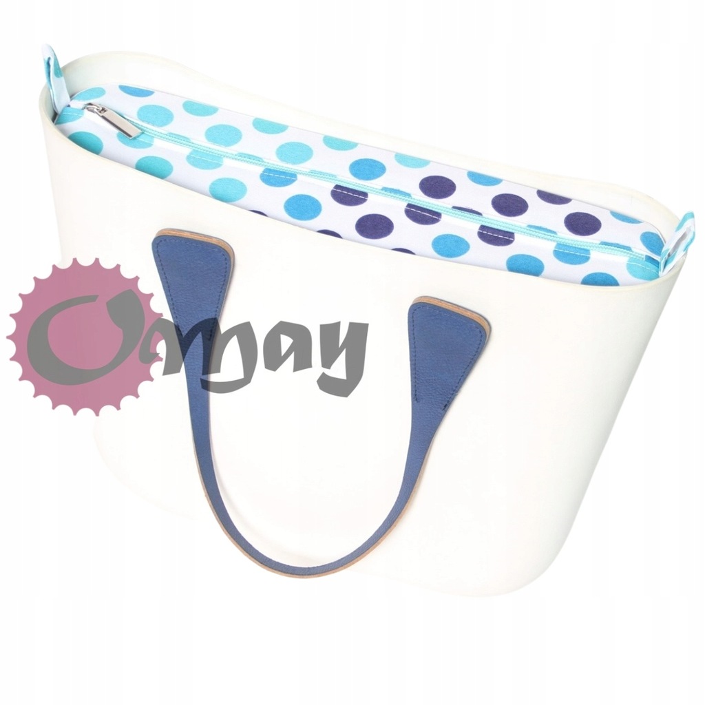 organizer OBAG MINI groszki turkus granat OMAY