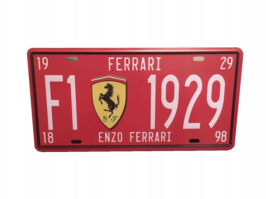 Tabliczka Tablica Blacha Ozdobna Ferrari Red