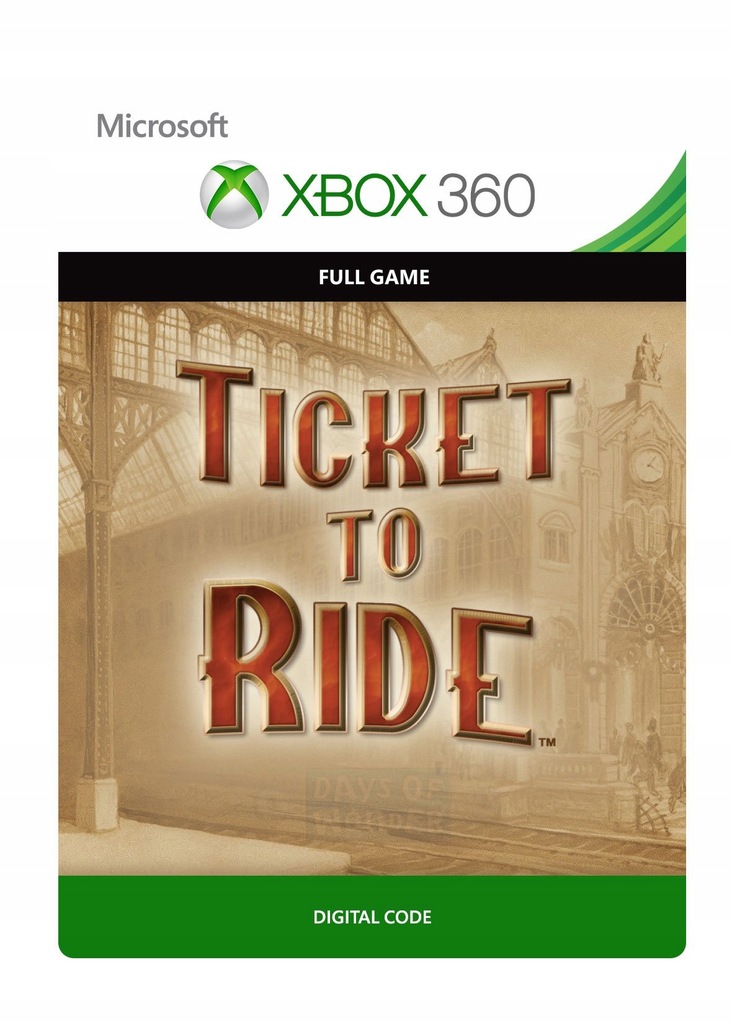 Ticket To Ride Xbox 360 Download Code 8597369658 Oficjalne Archiwum Allegro