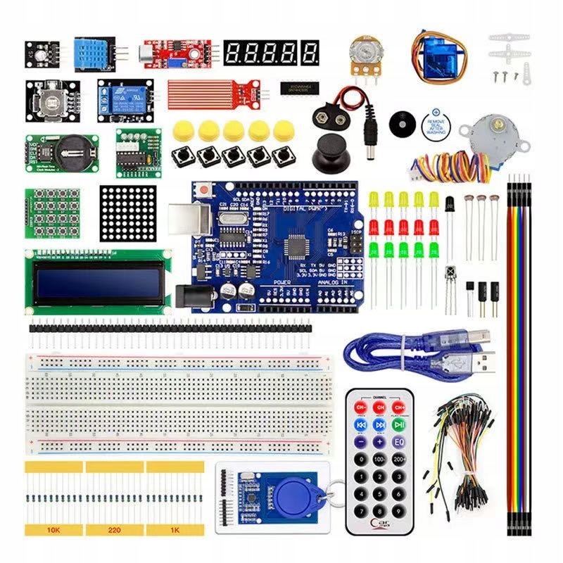 Zestaw do nauki programowania kompatybilny z Arduino UNO (w pudełku)