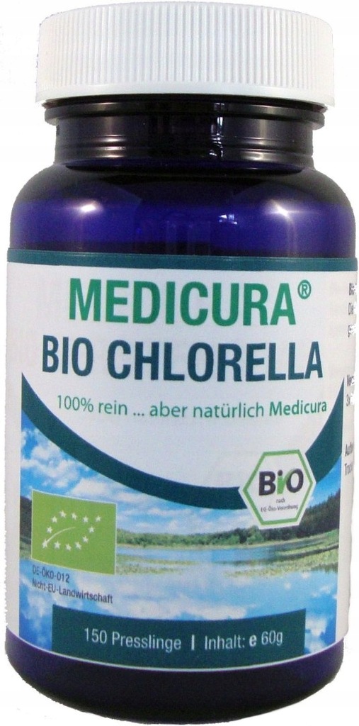 CHLORELLA BIO 150 TABLETEK - MEDICURA MEDICURA (soki aloe, noni, goji ,inne