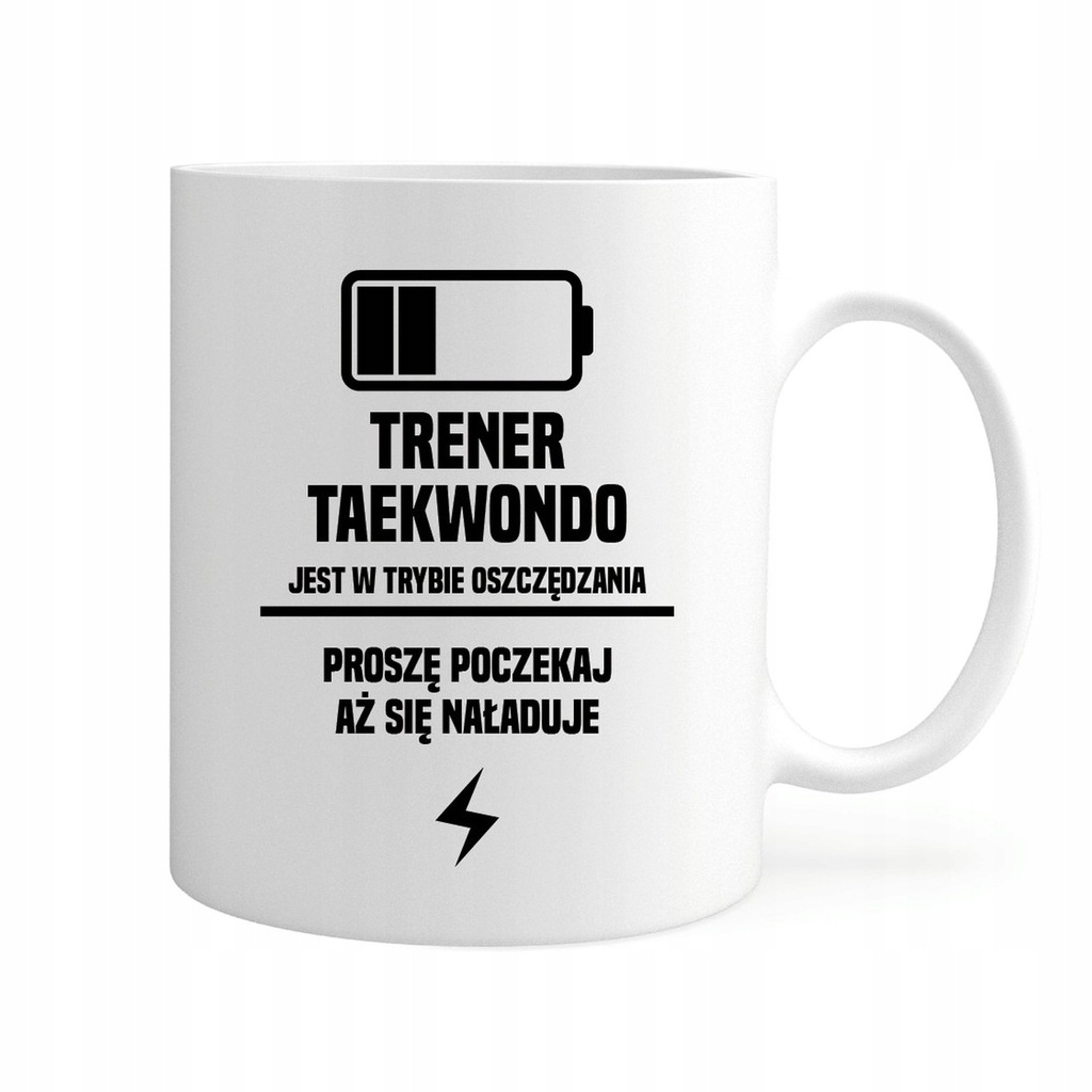 KUBEK TRENER TAEKWONDO TRYB OSZCZĘDZANIA PREZENT