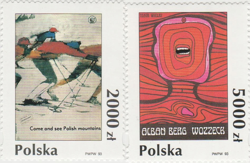 Polska Fi. 3327-28** Plakat polski