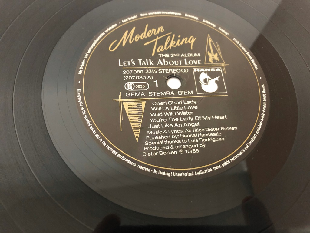 Купить Modern Talking, давайте поговорим о любви 2-й -LP 3605: отзывы, фото, характеристики в интерне-магазине Aredi.ru