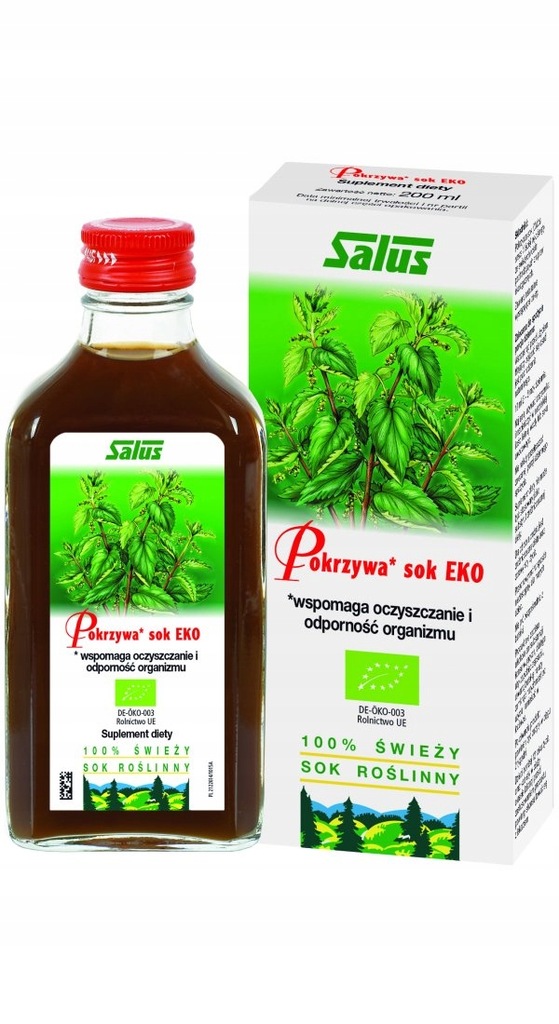 Zioło-Piast Pokrzywa Sok Eko 200 Ml Salus