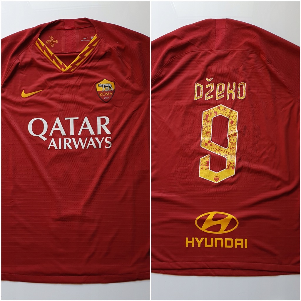 Dzeko, AS Roma - koszulka z autografem (zag)