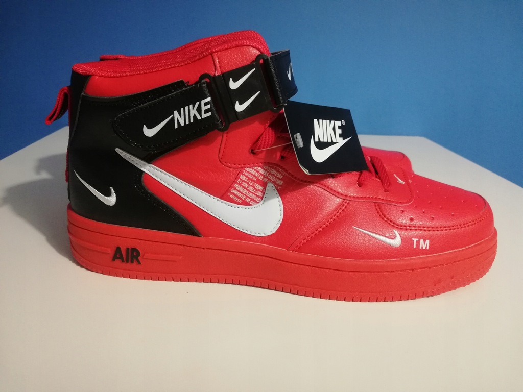 NIKE AIR FORCE 1 MID '07 LV8 RED 804609-605, r. 40 - 8233052715 - oficjalne  archiwum Allegro