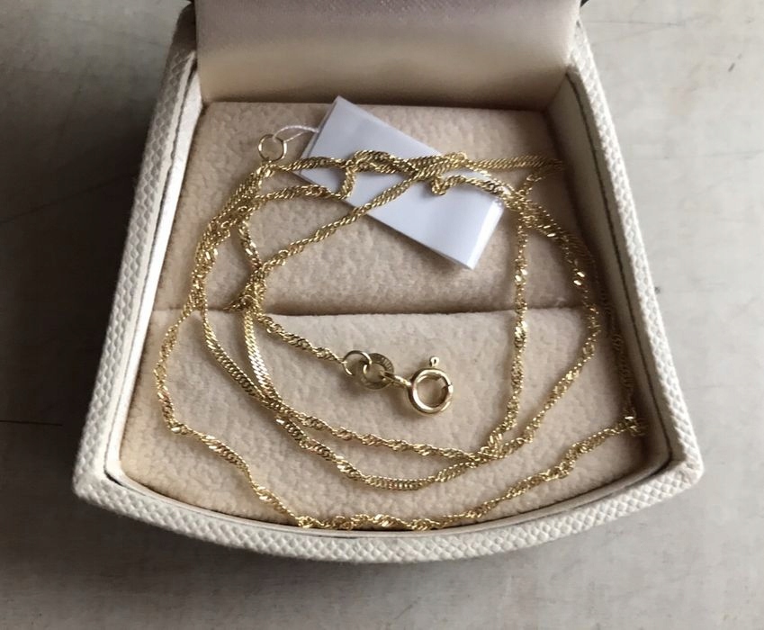 złoty łańcuszek naszyjnik kręcony celebrytka apart 9283107287