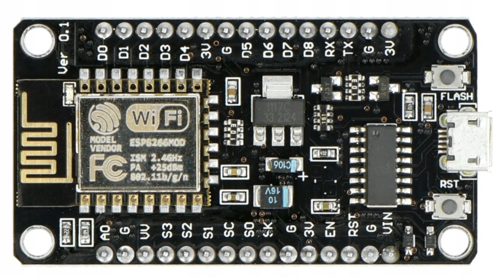 MODUŁ WIFI ESP8266 + NodeMcu v3 CH340 LUA ARDUINO - 11674443872 ...