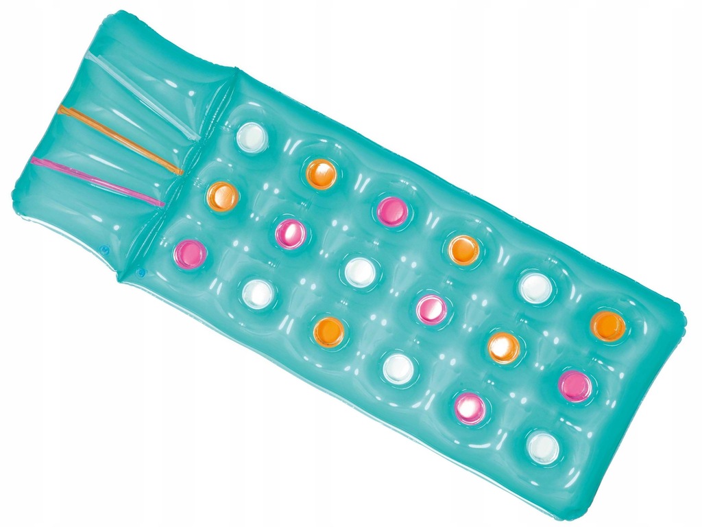 plażowy MATERAC z zagłówkiem BESTWAY 188x71 cm POMPOWANY materac nad wodę