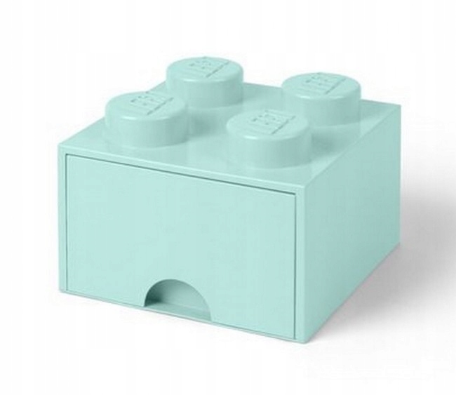 Pojemnik z szufladą Lego Brick Drawer 4 morski