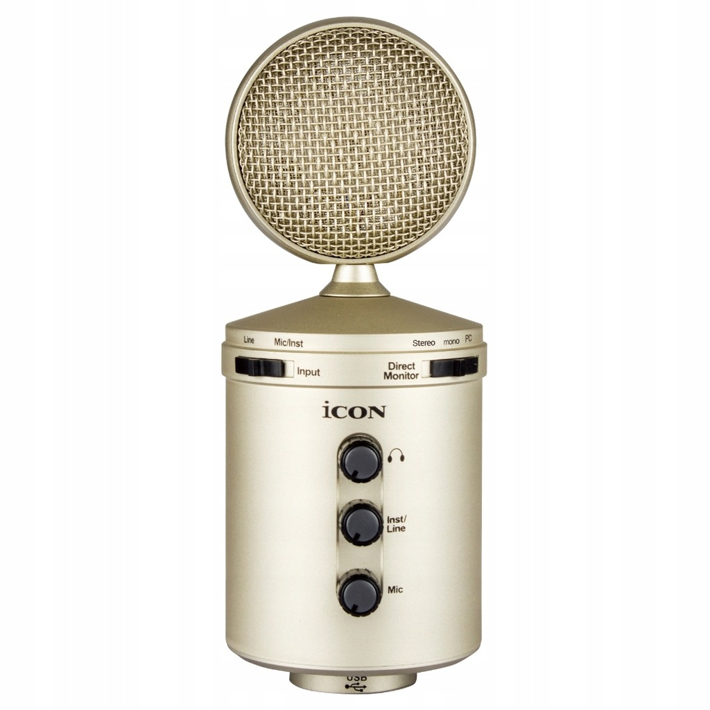 Icon U24 mikrofon pojemnościowy USB studyjny