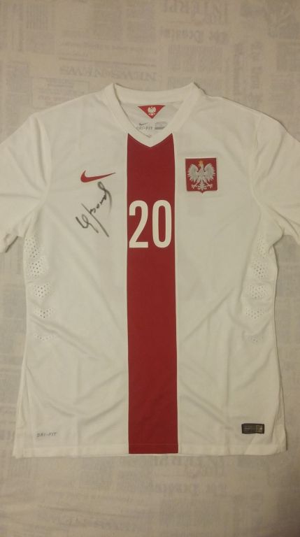 Oryginalna koszulka z autografem Zbigniewa Bońka