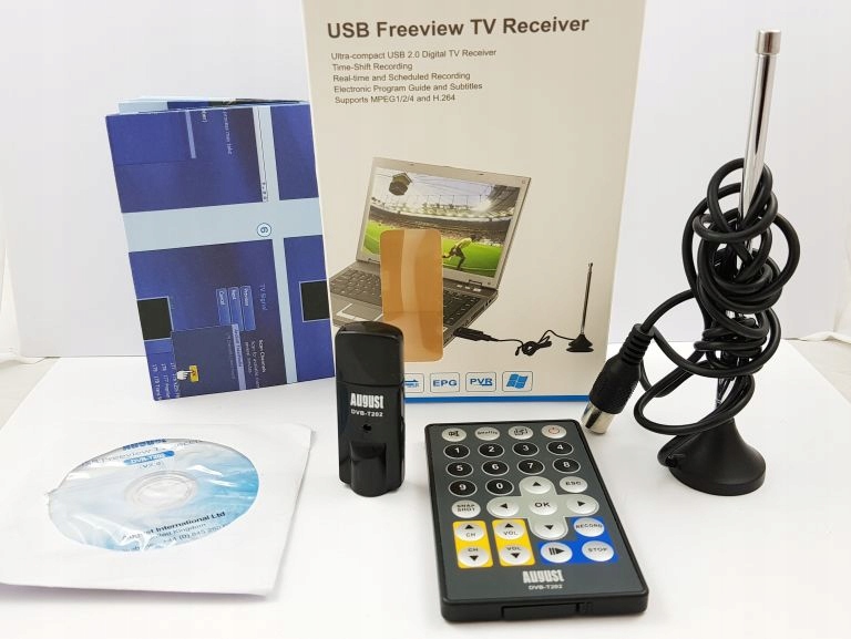 TUNER DVB-T USB AUGUST T202 KARTA TELEWIZYJNA PC