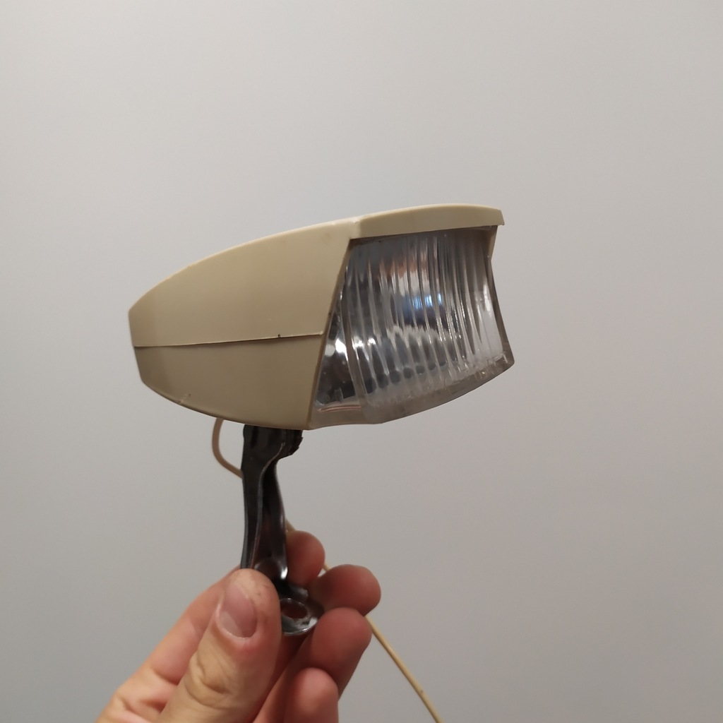 Lampa rowerowa Romet przód Wigry 3 PRL