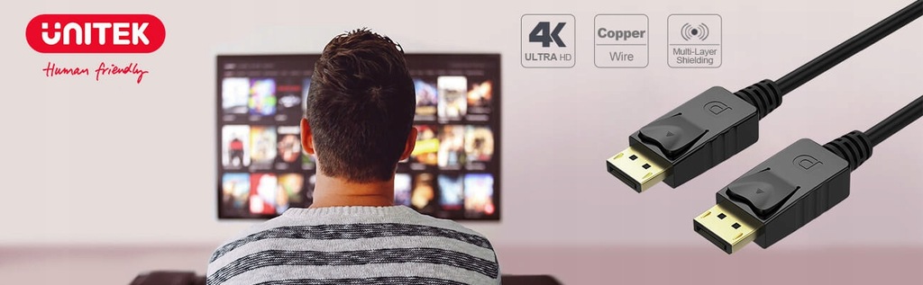 Купить Кабель UNITEK Premium DisplayPort DP 4K, 3 м: отзывы, фото, характеристики в интерне-магазине Aredi.ru