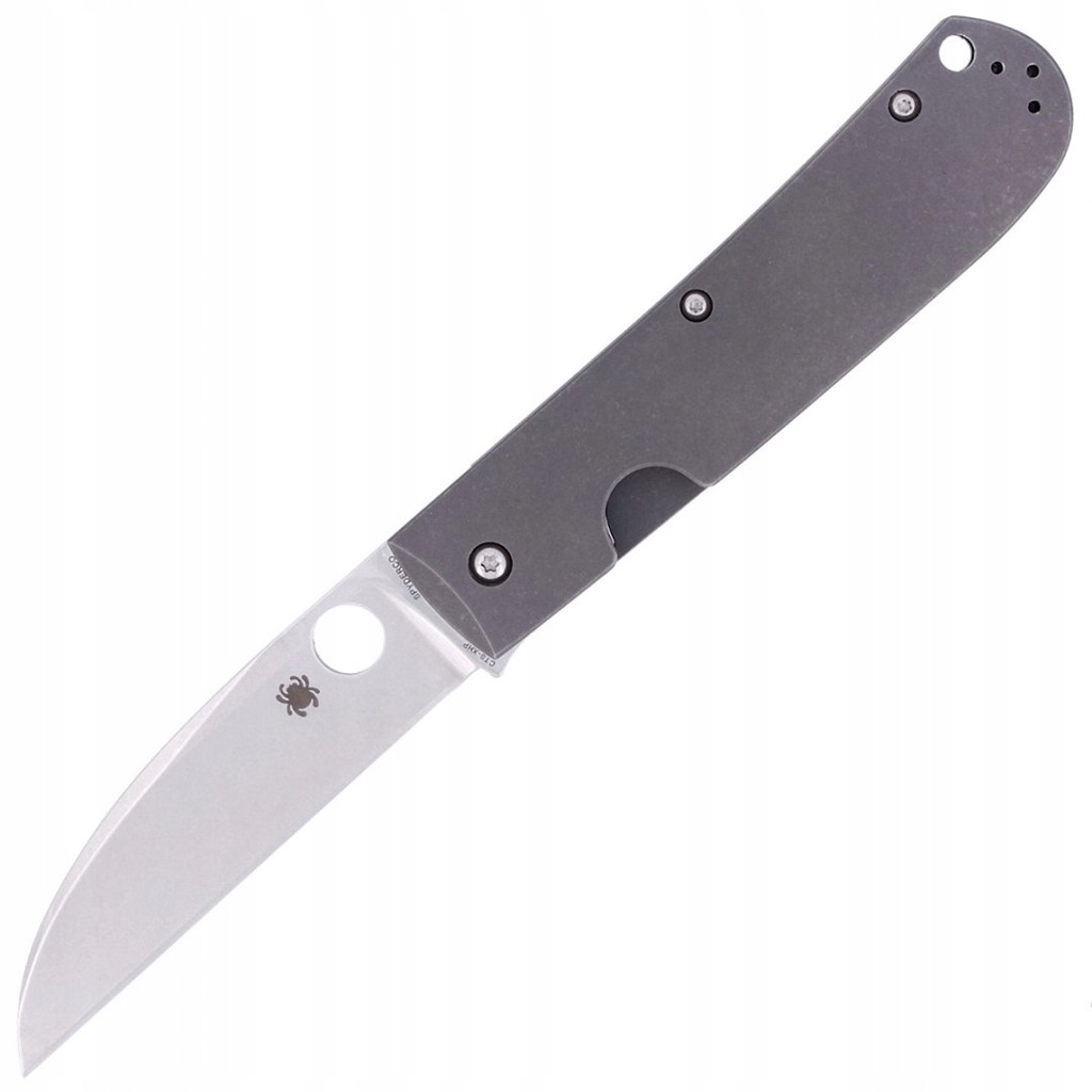 Nóż składany Spyderco SwayBack Titanium, Plain CTS XHP by Marcin Słysz (C24