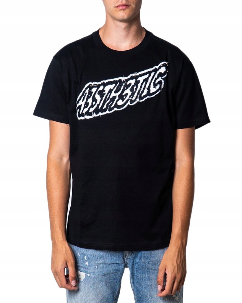 DIESEL MĘŻCZYZN CZARNY T-SHIRTY 2XL INT