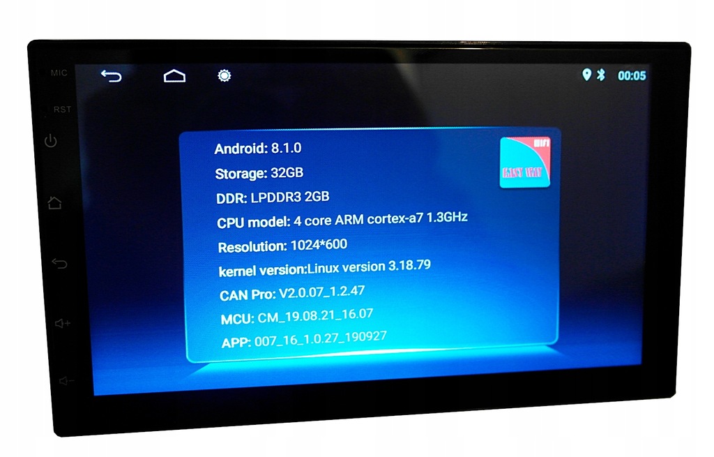 Купить Радиоприемник ANDROID 8.1 2 ГБ 32 ГБ USB GPS-камера: отзывы, фото, характеристики в интерне-магазине Aredi.ru