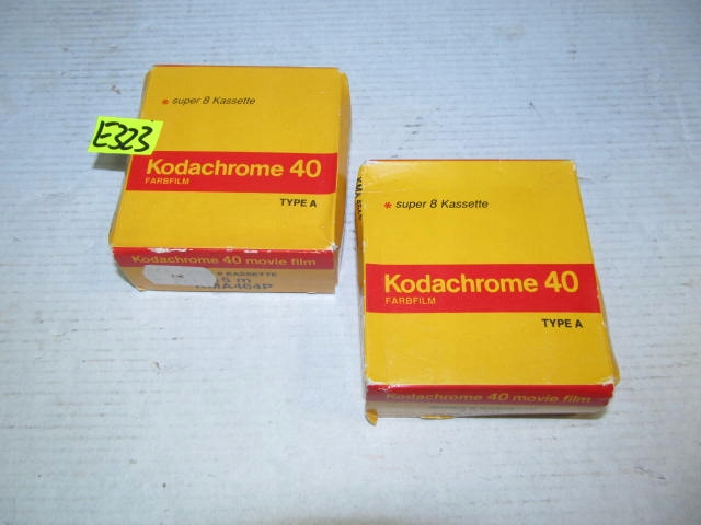 2 x KLISZA FILMOWA SUPER 8 KODAK KODACHROME 40 TYP A - NR E323