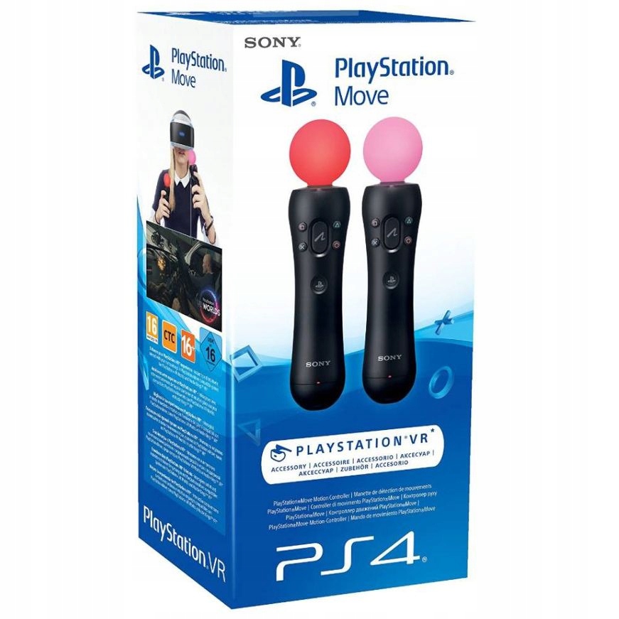 2x Kontrolery Move Twin Pack PlayStation 4 VR