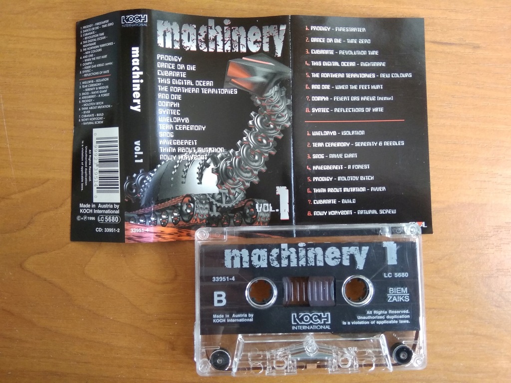 Купить Machinery vol.1 (кассета) Prodigy, Cubanate: отзывы, фото, характеристики в интерне-магазине Aredi.ru