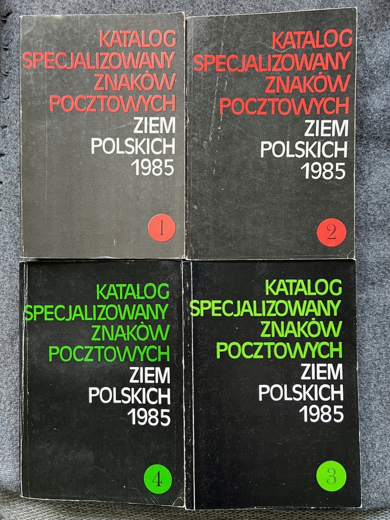 Katalog specjalizowany z.pocztowych 1-4 z 1985r.