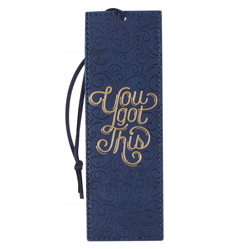 Zakładka skórzana - You Got This Blue Faux Leather