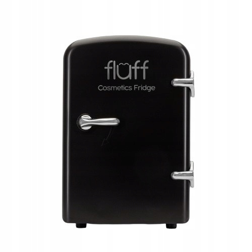 FLUFF Cosmetics Fridge lodówka kosmetyczna ze srebrnym logo Czarna Matowa (