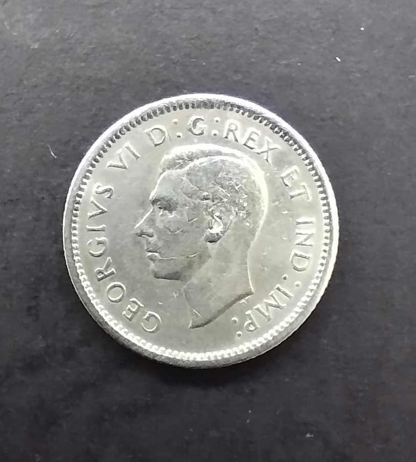 Moneta Kanada 10 centów z 1941 roku