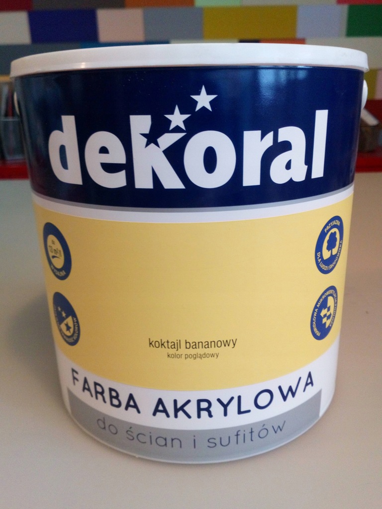 DEKORAL emulsja akrylowa w 2,5l koktajl bananowy