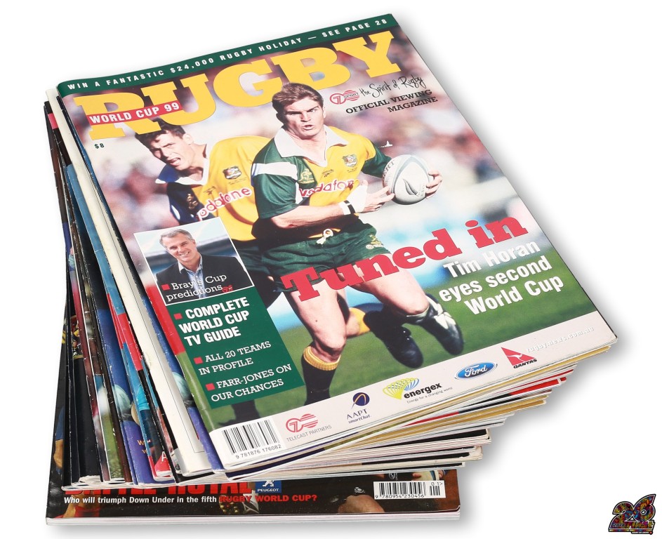 Kolekcja magazynów o Rugby z różnych lat