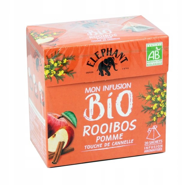 HERBATA ELEPHANT BIO ROOIBOS cynamon i jabłko