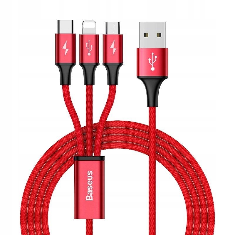 KABEL USB BASEUS RAPID 3W1 TYP C/IPHONE/ MICRO