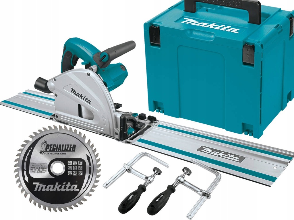 MAKITA SP6000J ZAGŁĘBIARKA 165mm SZYNA 1,5m ZESTAW