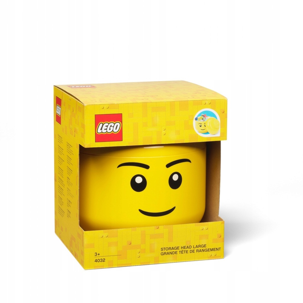 LEGO 40320804 Pojemnik Duża Głowa Chłopiec L