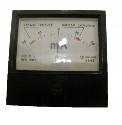 Wskaźnik różnych wartości MER-72TM 50-0-50