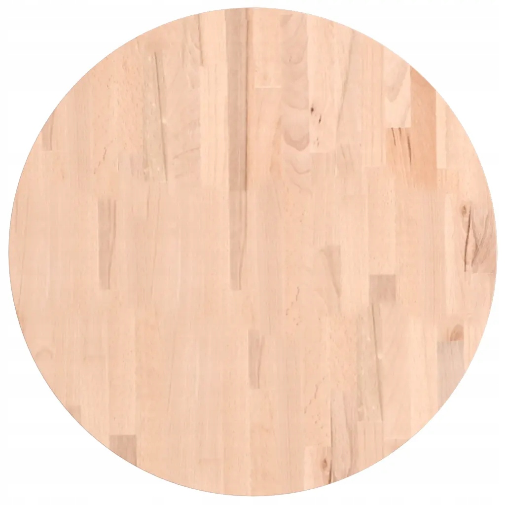Blat do stolika, Ø60x1,5 cm, okrągły, lite drewno